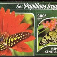 Central African Republic 2015 Butterflies #1 imperf s/sheet unmounted mint. Note this item is privately produced and is offered purely on its thematic appeal