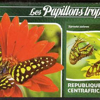 Central African Republic 2015 Butterflies #2 imperf s/sheet unmounted mint. Note this item is privately produced and is offered purely on its thematic appeal