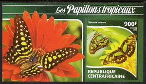 Central African Republic 2015 Butterflies #2 imperf s/sheet unmounted mint. Note this item is privately produced and is offered purely on its thematic appeal