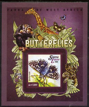 Sierra Leone 2015 Butterflies #4 imperf s/sheet unmounted mint