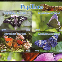 Chad 2015 Butterflies #1 perf sheetlet containing 4 values unmounted mint. Note this item is privately produced and is offered purely on its thematic appeal, it has no postal validity