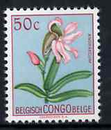 Belgian Congo 1952 Flowers 50c Angraecum unmounted mint SG 301*