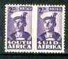 South Africa 1942-44 KG6 War Effort (reduced size) 2d Sailor horiz pair unmounted mint, SG 100