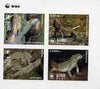 Komi Republic 1997 WWF - Reptiles imperf sheetlet containing complete set of 4 unmounted mint