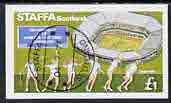 Staffa 1977 Tennis (Wimbledon 100th Anniversary) imperf m/sheet (£1 value) cto used