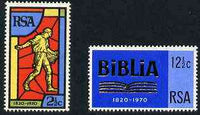 South Africa 1970 Bible Society set of 2 unmounted mint, SG 301-02*