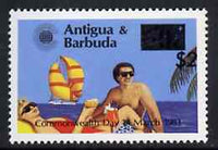 Antigua 1984 Commonwealth Day surcharge $2 on 60c Tourism unmounted mint, SG 854