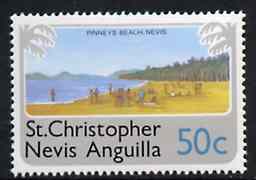 St Kitts-Nevis 1978 Pinney's Beach 50c from Pictorial def set, SG 402 unmounted mint