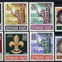 Haiti 1962 Boy Scout 22nd Anniversary set of 8, SG 811-18*