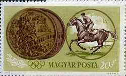 Hungary 1965 Horse-Riding 20fl from Tokyo Olympic Games perf set, SG 2044, Mi 2089 unmounted mint