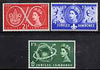 Great Britain 1957 World Scout Jamboree unmounted mint set of 3 SG 557-59