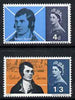 Great Britain 1966 Burns Commemoration unmounted mint set of 2 (ordinary) SG 685-86