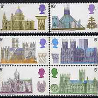 Great Britain 1969 British Architecture - Cathedrals unmounted mint set of 6, SG 796-801