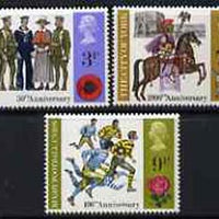 Great Britain 1971 British Anniversaries set of 3 unmounted mint, SG 887-89