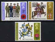 Great Britain 1971 British Anniversaries set of 3 unmounted mint, SG 887-89