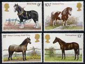 Great Britain 1978 Horses set of 4 unmounted mint, SG 1063-66*