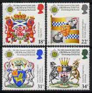 Great Britain 1987 Revival of the Order of the Thistle unmounted mint set of 4, SG 1363-66