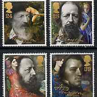 Great Britain 1992 Death Centenary of Alfred Lord Tennyson (Poet) set of 4 unmounted mint, SG 1607-10