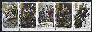 Great Britain 1993 Sherlock Holmes (The Final Problem) strip of 5 unmounted mint, SG 1784a