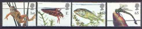 Great Britain 2001 Europa & Pond Life perf set of 4 unmounted mint SG 2220-23