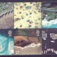 Great Britain 2002 Coastlines se-tenant block of 10 unmounted mint SG 2265-74