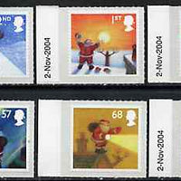 Great Britain 2004 Christmas self-adhesive set of 6 unmounted mint SG 2495-2500