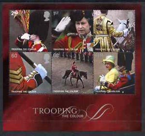 Great Britain 2005 Trooping the Colour perf m/sheet containing set of 6 unmounted mint