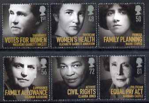 Great Britain 2008 Women of Distinction perf set of 6 unmounted mint SG 2870-75