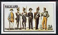 Nagaland 1977 French Militia imperf souvenir sheet (2ch value) unmounted mint