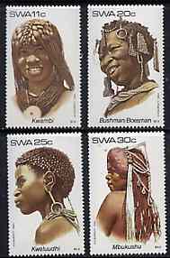 South West Africa 1984 Traditional Head-dresses #2 set of 4 unmounted mint, SG 427-30*