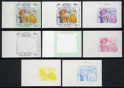 St Vincent - Bequia 1988 Explorers $2.00 (John Cabot) set of 8 unmounted mint imperf progressive proofs comprising the 5 individual colours, plus 2, 4 and all 5-colour composites*.