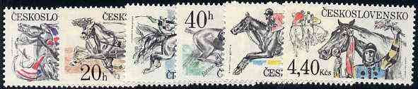 Czechoslovakia 1978 Steeplechase set of 6 unmounted mint, SG 2430-35, Mi 2469-74*