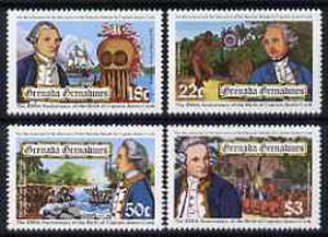 Grenada - Grenadines 1978 Birth Anniversary of Capt Cook set of 4 unmounted mint, SG 307-10*