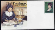 Norfolk Island 1982c 'The Pitcairners' 27c pre-stamped p/stat envelope commemorating Rosalind Amelia Young (Authoress)