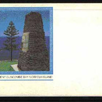 Norfolk Island 1982c 'Island Life' 24c pre-stamped p/stat envelope featuring Captain Cook Monument