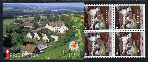 Switzerland 1997 Pro Patria booklet complete and very fine, SG PSB8