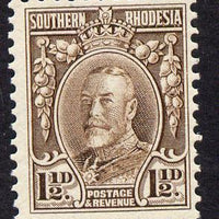 Southern Rhodesia 1931-37 KG5 1.5d chocolate perf 11.5 unmounted mint, as SG 16c