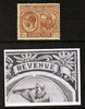 St Kitts-Nevis 1921-29 KG5 Script CA Columbus 1.5d red-brown single mounted with broken frame above Columbus's Head (R4-5) SG 40a