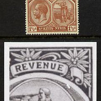 St Kitts-Nevis 1921-29 KG5 Script CA Columbus 1.5d red-brown single mounted with Flaw to right of Columbus R7-5) SG 40a