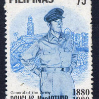 Philippines 1980 Centenary of General MacArthur 75s perf proof in blue & black only unmounted mint as SG 1564