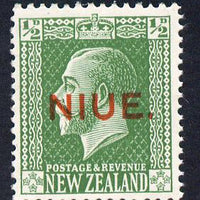 Niue 1917-21 KG5 1/2d green unmounted mint SG 23