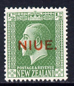 Niue 1917-21 KG5 1/2d green unmounted mint SG 23