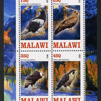 Malawi 2013 Birds of Prey perf sheetlet containing 4 values unmounted mint