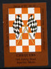 Match Box Labels - Chequers (No.20 from a series of 50 Pub signs) dark brown background, very fine unused condition (St George's Taverns)