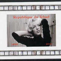 Chad 2013 Marilyn Monroe #1 individual imperf deluxe sheetlet unmounted mint. Note this item is privately produced and is offered purely on its thematic appeal.