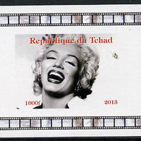 Chad 2013 Marilyn Monroe #4 individual imperf deluxe sheetlet unmounted mint. Note this item is privately produced and is offered purely on its thematic appeal.