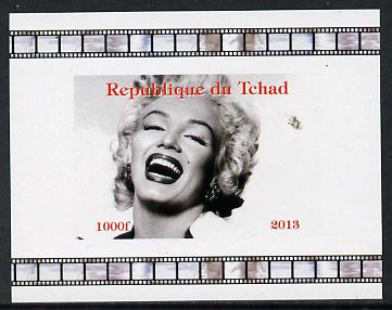 Chad 2013 Marilyn Monroe #4 individual imperf deluxe sheetlet unmounted mint. Note this item is privately produced and is offered purely on its thematic appeal.