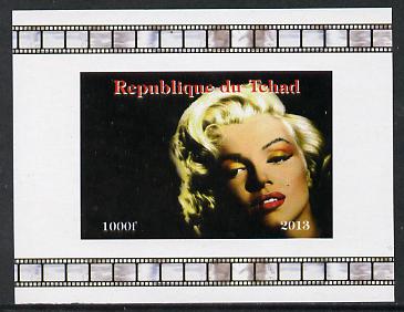 Chad 2013 Marilyn Monroe #7 individual imperf deluxe sheetlet unmounted mint. Note this item is privately produced and is offered purely on its thematic appeal.