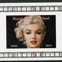 Chad 2013 Marilyn Monroe #8 individual imperf deluxe sheetlet unmounted mint. Note this item is privately produced and is offered purely on its thematic appeal.