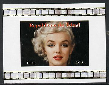 Chad 2013 Marilyn Monroe #8 individual imperf deluxe sheetlet unmounted mint. Note this item is privately produced and is offered purely on its thematic appeal.